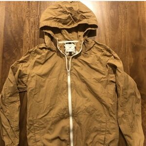 Denim & Flower Tan Windbreaker Jacket